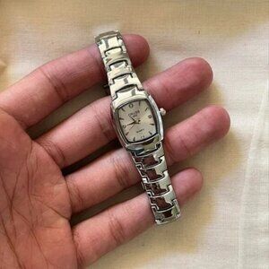 2000s 90s style square stainless steel quartz oruss luxury watch